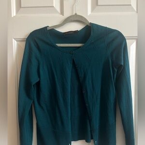 The Limited Teal Green Button-Up Women's Sweater
